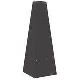 Fire Pit Black 35 x 35 x 100 cm Steel 858946