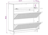 Shoe Cabinet EDE 78 x 24 x 103 cm Engineered Wood 895999