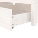Bed Frame without Mattress with Drawers White Small Single 3103454