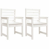Garden Chairs 2 pcs White 60x48x91 cm Solid Wood Pine 824054