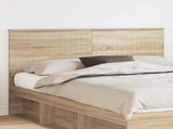 Headboard with Headboard Sonoma Oak 160 cm Engineered wood 887739