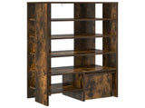 Shoe Cabinet with Shelf 2 pcs Smoked Oak Engineered Wood 8000384