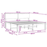 Double Bed Frame with Headboard ROSTOCK Natural 180 x 200 cm 3405468