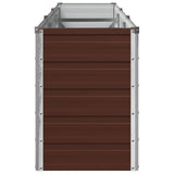 Raised Garden Bed Brown 240 x 40 x 55 cm cold-rolled steel 8006256