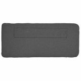 Upholstered Headboard with Headboard Brown and Dark Grey 140 cm 880179