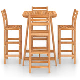 Outdoor Bar Set Natural Acacia Solid Acacia wood Medium Strong 3057849