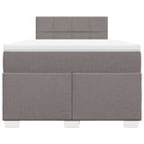 Box Spring Bed with Mattress Taupe 120x190 cm Fabric 3285831