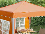 Pop-up Party Tent 195 x 195 x 245 cm Orange Oxford Fabric 42019734