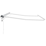 Awning Frame with LED Strip Lights White 350 x 250 cm Aluminium 313200