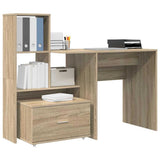 Desk Sonoma Oak 131.5 x 50 x 106.5 cm Engineered Wood 3337267
