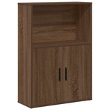 Bookcase Brown Oak 60x24x85 cm Engineered Wood 860415
