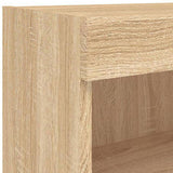 TV Cabinets with LED Lights 2 pcs Sonoma Oak 60x30x30 cm 837132