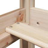 High Sleeper Bed without Mattress 90x190 cm Single Solid Wood Pine 3281980
