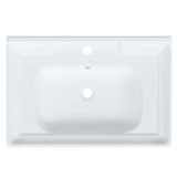 Bathroom Sink White 71x48x23 cm Rectangular Ceramic 153705