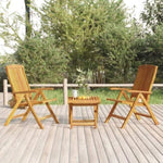 ZNTS 3 Piece Garden Lounge Set Solid Wood Teak 3187811