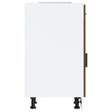 Kitchen Base Cabinet Porto Brown Oak Engineered Wood 853944