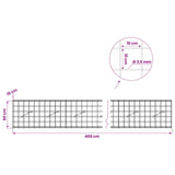 Gabion with 3.5 mm Wire and 10x10 cm Mesh 400x10x50 cm 3462986