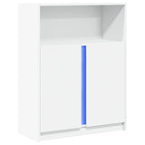 Sideboard with LED White 77x34x100 cm Engineered Wood 852145
