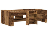 Kids'High Bed Frame 2 pcs Old Wood 163 x 101.1 x 68.5 cm 3422577