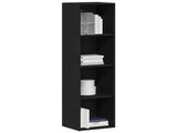 Bookcase Black Oak 36x30x143 cm Engineered Wood 862396