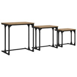 Nesting Coffee Table 3 pcs Artisan oak Engineered wood 883532