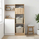 Laundry Cabinet Artisan Oak 50 x 68 x 162 cm Engineered wood 3422799
