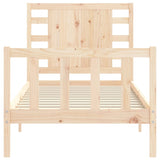 Bed Frame without Mattress 90x200 cm Solid Wood Pine 3192801