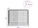Gabion with 3.5 mm Wire and 5x5 cm Mesh 100x50x100 cm 3462332