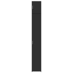 Slim Storage Cabinet Black 30x42.5x225 cm Engineered Wood 3281260