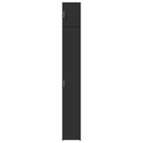 Slim Storage Cabinet Black 30x42.5x225 cm Engineered Wood 3281260