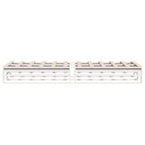 Bed Frame without Mattress White 100x200 cm Solid Wood Pine 850837