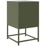 ZNTS Bedside Cabinet Olive Green 36x39x60.5 cm Steel 846454