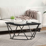 Coffee Table Black Oak 80 x 80 x 45 cm 868273
