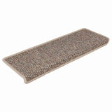 Stair Mats Self-adhesive Sisal-Look 30 pcs 65x21x4 cm Dark Beige 3365890