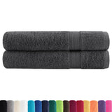 Premium Towels "SOLUND" 2 pcs Anthracite 100x200 cm 600 gsm 137172