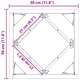 Planter Silver 30 x 30 x 30 cm Stainless Steel 883816