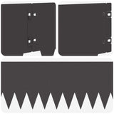 Lawn Edging 30 pcs 103 x 20 cm metal Black 8008268