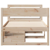 Bed Frame without Mattress 100x200 cm Solid Wood Pine 3306387