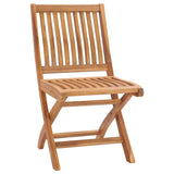 ZNTS Folding Garden Chairs 6 pcs Solid Teak Wood 3072805