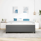 Platform Bed Frame Light Grey 180 x 200 cm Fabric 3337422
