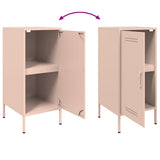 Sideboards 2 pcs Pink 36x39x79 cm Steel 843015