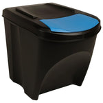 Stackable Dustbins 4 pcs Anthracite 100 L 316185