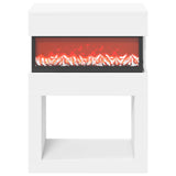 Electric Fireplace White 64 x 30 x 87 cm Engineered wood 8021103