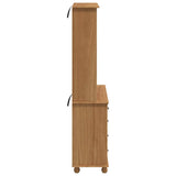 Hutch ASKIM Honey Wax 91 x 40 x 184 cm Solid Pine Wood 3334642