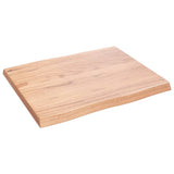 Table Top Light Brown 60x50x cm Treated Solid Wood Live Edge 363933