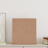 Paper Bags 250 pcs with Handles Brown 45x17x48 cm 4101597