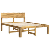 Double Bed Frame with Headboard ROSTOCK White 150 x 200 cm 3405430