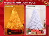 6 FT Artificial Christmas Tree with DIY 100 Warm Lights Battery Operated, 800 Branch Tips and Sturdy 68639599