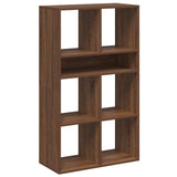 Book Cabinet Brown Oak 66x31x112 cm Engineered Wood 860307