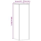 ZNTS Plant Stand Smoked Oak 33x33x100 cm Engineered Wood 852955
